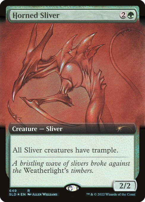 【ENG】【Foil】《有角スリヴァー/Horned Sliver》(649)[Secret Lair]