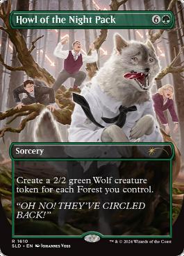 【ENG】【Foil】《夜の群れの雄叫び/Howl of the Night Pack》(1610)[Secret Lair]