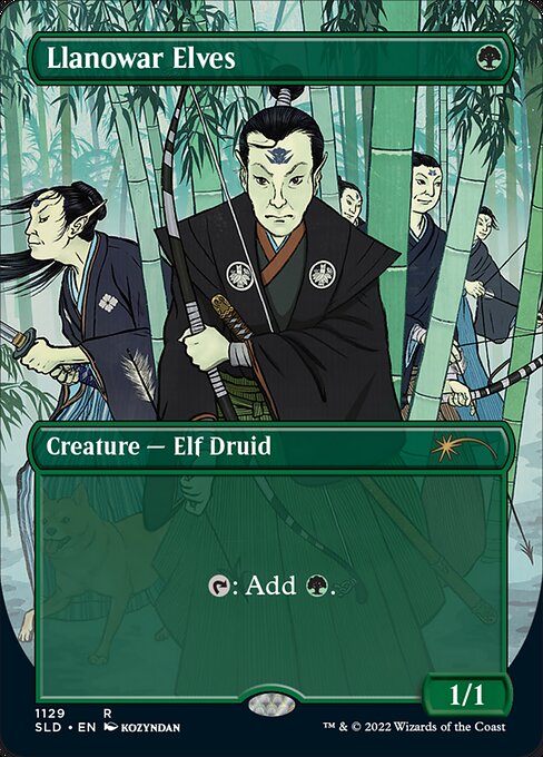 【ENG】【Foil】《ラノワールのエルフ/Llanowar Elves》(1129)[Secret Lair]