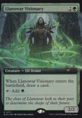 【ENG】【Foil】《ラノワールの幻想家/Llanowar Visionary》(771)[Secret Lair]