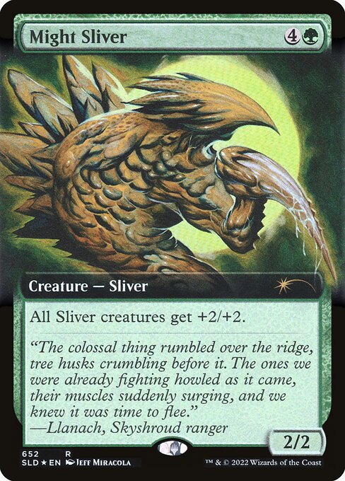 【ENG】【Foil】《増力スリヴァー/Might Sliver》(652)[Secret Lair]