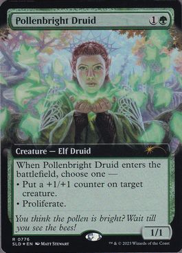 【ENG】【Foil】《花粉光のドルイド/Pollenbright Druid》(776)[Secret Lair]