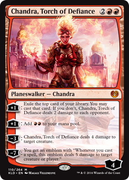 【ENG】【Foil】《反逆の先導者、チャンドラ/Chandra, Torch of Defiance》[KLD]