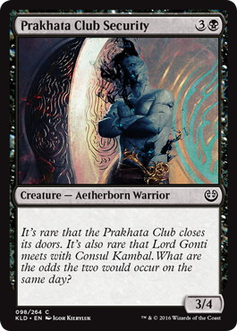 【ENG】【Foil】《プラカタクラブの用心棒/Prakhata Club Security》[KLD]