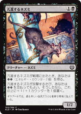 【JPN】【Foil】《亢進するネズミ/Thriving Rats》[KLD]
