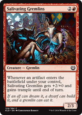 【ENG】【Foil】《垂涎グレムリン/Salivating Gremlins》[KLD]