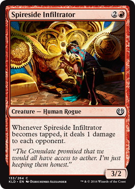 【ENG】【Foil】《尖塔横の潜入者/Spireside Infiltrator》[KLD]