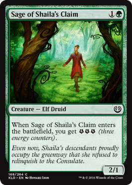 【ENG】【Foil】《シャイラ専有地の賢者/Sage of Shaila's Claim》[KLD]