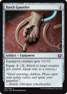 【ENG】【Foil】《放射篭手/Torch Gauntlet》[KLD]