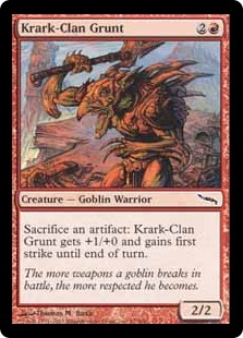 【ENG】《クラーク族の兵卒/Krark-Clan Grunt》[MRD]