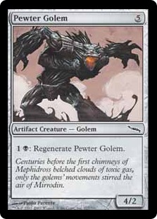 【ENG】《ピューターのゴーレム/Pewter Golem》[MRD]