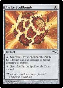 【ENG】【Foil】《黄鉄の呪文爆弾/Pyrite Spellbomb》[MRD]