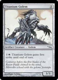 【ENG】【Foil】《チタンのゴーレム/Titanium Golem》[MRD]