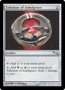 【ENG】【Foil】《耽溺のタリスマン/Talisman of Indulgence》[MRD]