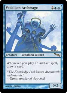 【ENG】《ヴィダルケンの大魔道士/Vedalken Archmage》[MRD]