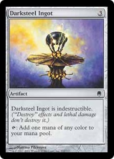 【ENG】【Foil】《ダークスティールの鋳塊/Darksteel Ingot》[DST]