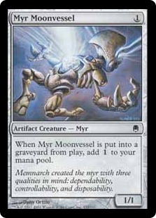 【ENG】【Foil】《マイアの月帯び/Myr Moonvessel》[DST]