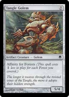 【ENG】【Foil】《絡み森のゴーレム/Tangle Golem》[DST]