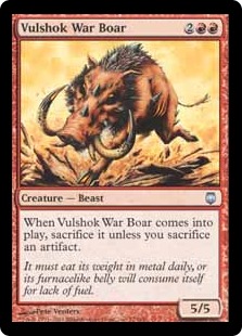 【ENG】《ヴァルショクの戦猪/Vulshok War Boar》[DST]