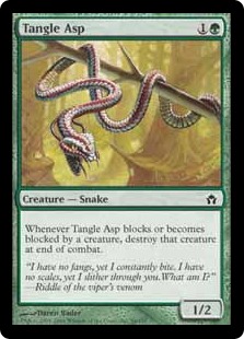 【ENG】【Foil】《絡み森のアスプ/Tangle Asp》[5DN]