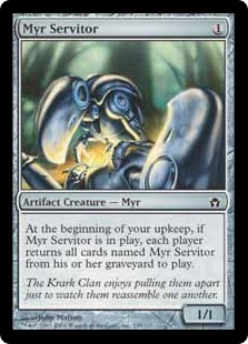 【ENG】【Foil】《マイアの苦役者/Myr Servitor》[5DN]