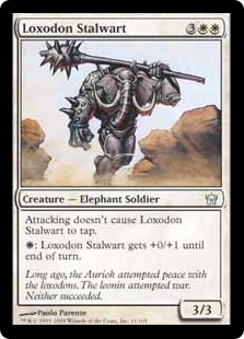 【ENG】《ロクソドンの重鎮/Loxodon Stalwart》[5DN]