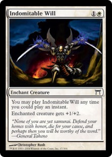 【ENG】【Foil】《不退転の意志/Indomitable Will》[CHK]
