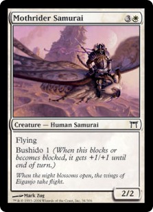 【ENG】【Foil】《蛾乗りの侍/Mothrider Samurai》[CHK]