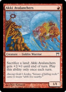 【ENG】【Foil】《悪忌の雪崩使い/Akki Avalanchers》[CHK]