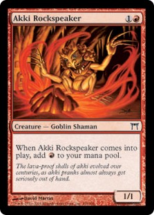 【ENG】【Foil】《悪忌の岩語り/Akki Rockspeaker》[CHK]