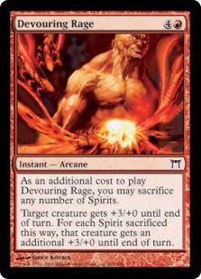 【ENG】【Foil】《貪る憤怒/Devouring Rage》[CHK]