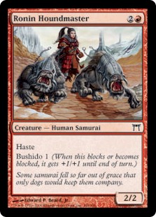 【ENG】【Foil】《浪人の犬師/Ronin Houndmaster》[CHK]