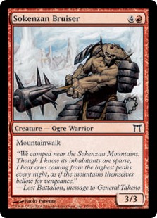 【ENG】【Foil】《霜剣山の暴れ者/Sokenzan Bruiser》[CHK]