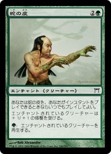 【JPN】【Foil】《蛇の皮/Serpent Skin》[CHK]