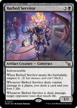 【ENG】【Foil】《有刺の給仕/Barbed Servitor》[MKM]