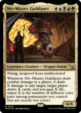 【ENG】《ギルドパクト、ニヴ＝ミゼット/Niv-Mizzet, Guildpact》[MKM]