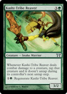 【ENG】【Foil】《樫族の肉裂き/Kashi-Tribe Reaver》[CHK]