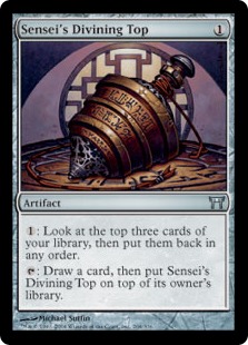 【ENG】【Foil】《師範の占い独楽/Sensei's Divining Top》[CHK]