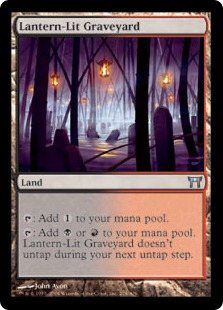 【ENG】【Foil】《灯籠の灯る墓地/Lantern-Lit Graveyard》[CHK]
