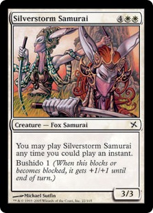 【ENG】【Foil】《銀嵐の侍/Silverstorm Samurai》[BOK]