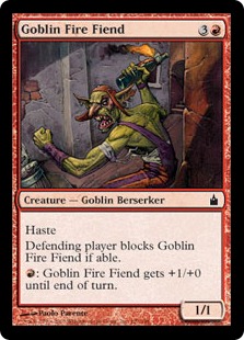 【ENG】【Foil】《ゴブリンの火の悪鬼/Goblin Fire Fiend》[RAV]
