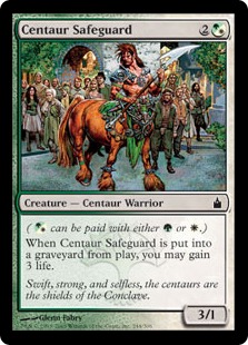 【ENG】【Foil】《ケンタウルスの護衛兵/Centaur Safeguard》[RAV]