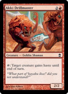 【ENG】【Foil】《悪忌の教練官/Akki Drillmaster》[SOK]