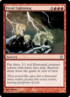 【ENG】【Foil】《残忍な稲妻/Feral Lightning》[SOK]
