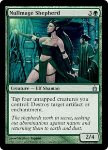 【ENG】【Foil】《虚無魔道士の番人/Nullmage Shepherd》[RAV]