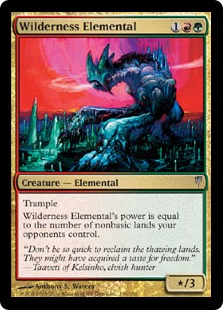 【ENG】【Foil】《荒野の精霊/Wilderness Elemental》[CSP]