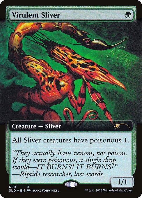 【ENG】【Foil】《悪性スリヴァー/Virulent Sliver》(659)[Secret Lair]