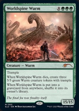 【ENG】《世界棘のワーム/Worldspine Wurm》(1305)[Secret Lair]