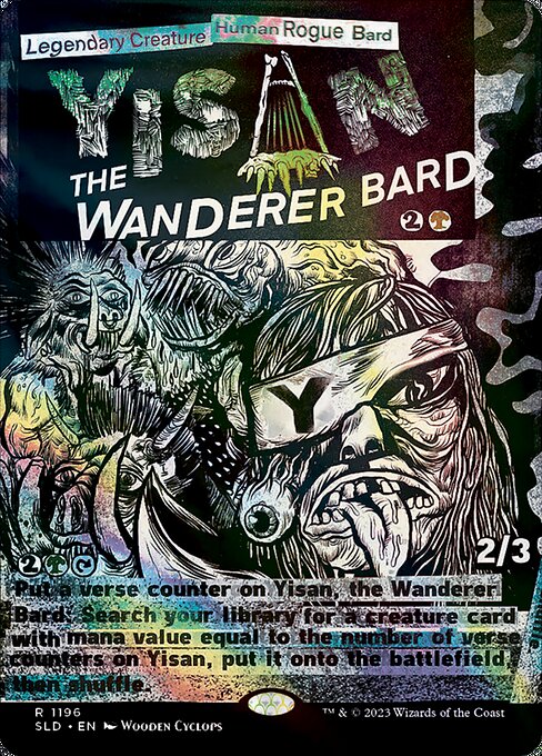 【ENG】【Foil】《放浪の吟遊詩人、イーサーン/Yisan, the Wanderer Bard》(1196)[Secret Lair]