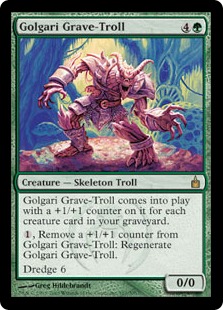 【ENG】《ゴルガリの墓トロール/Golgari Grave-Troll》[RAV]